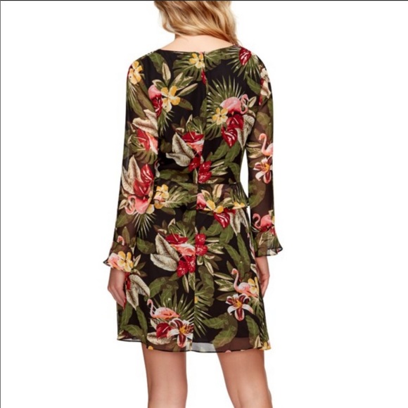 🆕 Sam Edelman Tropical Flamingo Dress - Picture 3 of 8